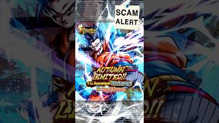 SUMMONING AUTUMN LIMITED LL GUARANTEED  SCAM ALERT  DRAGON BALL LEGENDS dragonballlegends [upl. by Lettig]