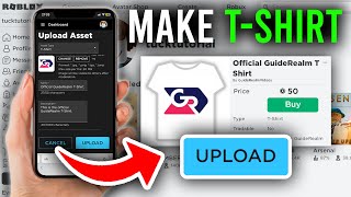 How To Make A T Shirt In Roblox Mobile Updated Menu  Full Guide [upl. by London]