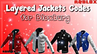 Aesthetic Layered Jackets and Hoodies Codes for Bloxburg3D Clothing ROBLOX Theophane [upl. by Kcirrag520]