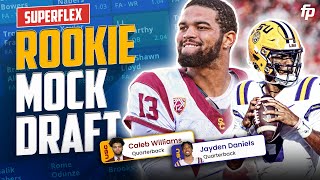 Dynasty Rookie Superflex Mock Draft  MUST Have Players for 2024 Fantasy Football [upl. by Amelus]