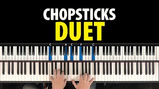 How To Play Chopsticks PIANO DUET [upl. by Cristionna]