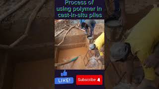 Process of using polymer in cast in situ piles viralvideo pile home [upl. by Elisabet]