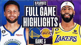 6 WARRIORS at 7 LAKERS  FULL GAME 3 HIGHLIGHTS  May 6 2023 [upl. by Morgan]