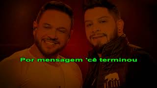 João Bosco e Gabriel  Localiza Aí Bebê  karaoke [upl. by Nyledaj]