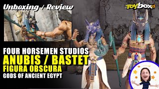 Four Horsemen Figura Obscura Anubis  Bastet Set Unboxing amp Review [upl. by Fania]