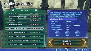 Xenoblade Chronicles 2  9th Imp Armored Div 134  Challenge Normal [upl. by Orimar210]