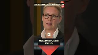 Alice Weidel Herr Merz spricht die ganze Zeit von Verantwortung und Respekt Das ist pure Heuchelei [upl. by Kired]