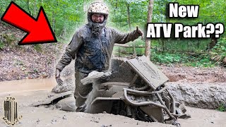 We Found TERRIBLE Mud Holes At New ATV Park STUCK BAD [upl. by Hales]