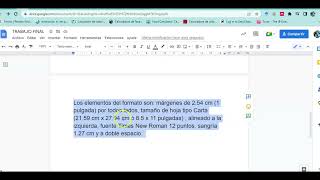 FORMATO APA EN GOOGLE DOCS [upl. by Suciram]