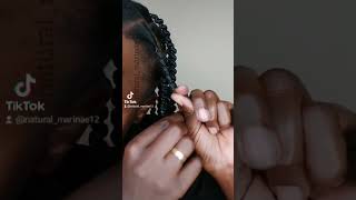 tresses au fil anango haircare blackwoman naturalhair africanthreading africanhairstyle [upl. by Almond]