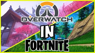 We Play Overwatch in Fortnite Blizzard World Map in Fortnite [upl. by Loos]