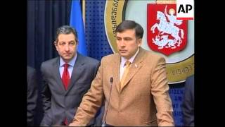 President Saakashvili comment after sacking defence minister [upl. by Kleinstein]