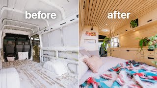 Converting a Van With No Experience  Start to Finish Timelapse [upl. by Kiersten]