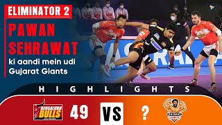 Pro Kabaddi League 8 Highlights Eliminator 2  Gujarat Giants vs Bengaluru Bulls [upl. by Yenaj]