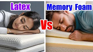 Latex Vs Memory Foam Mattress Which One Is Better Back Pain Cheap and Best Mattress in India [upl. by Atelahs185]