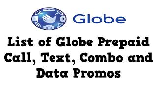 List of Globe Prepaid Call Text combo and Data Promos [upl. by Inafit588]