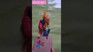 Cute Gift 🎁 Bag Making Tutorial art diy shorts gift [upl. by Avi432]