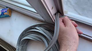 PVC Window seal change  PVC pencere fitili değiştirme [upl. by Ruomyes]