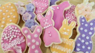 Rezept 🐰 OSTERKEKSE BACKEN  5 Minuten Teig  Zuckerguss amp verzieren ganz einfach [upl. by Dalila]