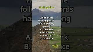 Spelling Time 480 spelling englishlearning englishvocabulary questions quiz [upl. by Loggins]