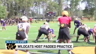 Valdosta Wildcats host padded practices [upl. by Marthe]