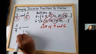 Changing Dissimilar Fractions to Similar Fractions [upl. by Fonseca]