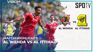 MATCH HIGHLIGHTS Al Wehda 0 vs 3 Al Ittihad  Roshn Saudi League 202324 [upl. by Nehtan]