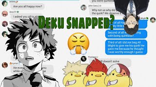 If Class 1A got to know Midoriya has OFA😔💚😰💔Lowkey mean class 1A AUbnha textsoneshot [upl. by Llenaj]