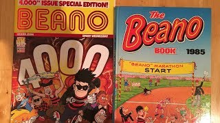 BEANO COMIC ISSUES 4000 vs 1985 BEANO ANNUAL [upl. by Heidt]