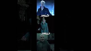 Gellert Grindelwald vs Albus Dumbledore vs Lord Voldemort battle harrypotter edit shorts [upl. by Lesab]