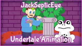 Jacksepticeye Animated  Undertale  PEE BREAK [upl. by Nerrual]