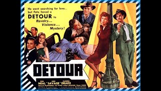 Detour 1945 Film Noir Full Movie Starring Tom Neal [upl. by Kermie]