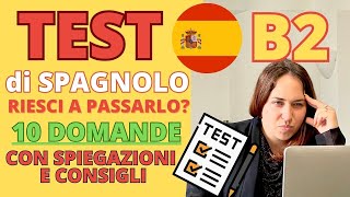 Corso di SpagnoloTEST B2 SPAGNOLO [upl. by Efal]