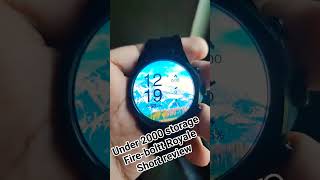 Fireboltt Royale 🔥 Under 2000 storage Smartwatch  techpokeshorts shorts [upl. by Suolevram]