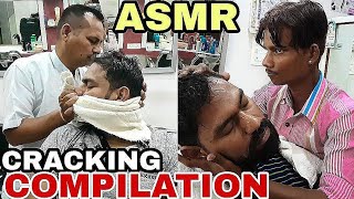 Skin cracking neck cracking fingures elbow cracking compilation by Master cracker amp Indianbarbers [upl. by Appleby]