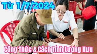 Chi tiết công thức và cách tính lương hưu năm 2024 mới nhất người dân cần biết [upl. by Ardnac]