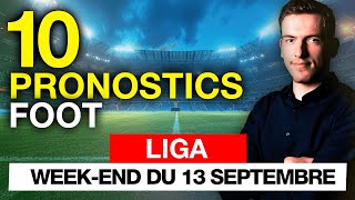 Pronostic foot Liga  Nos 10 pronos Real Sociedad Real Madrid Barcelone Atletico [upl. by Nemhauser]