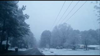 Snow 02 20 2020 Raleigh Durham Cary North Carolina  Feb 20 2020 [upl. by Pedaiah]