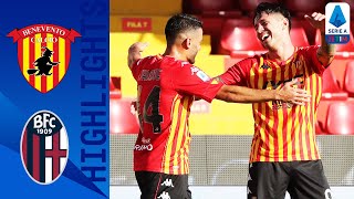 Benevento 10 Bologna  Lapadula volley seals 3points for Benevento  Serie A TIM [upl. by Waltner]