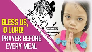 Prayer Before Meals Grace For Food Before Eating  Best Prayer For Kids [upl. by Ayotas]