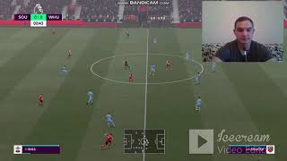 Southampton vs West Ham  FIFA 21 my reactions and comments [upl. by Aidnyl909]