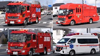 Ishinomaki Koiki FD Code3 Miyagi Prefecture Police Code2 Responding [upl. by Anairo]