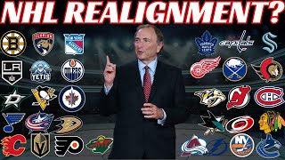 NHL Realignment  8 Divisions of 4 Teams New Playoff Format [upl. by Ecaroh897]