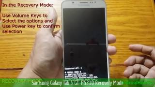 Samsung Galaxy Tab 3 GTP5210 Recovery Mode [upl. by Hoehne]