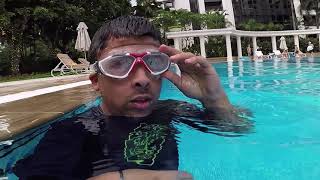 AMAZING SWIM LESSON  A Special beginner learn to swim confident [upl. by Yraunaj345]