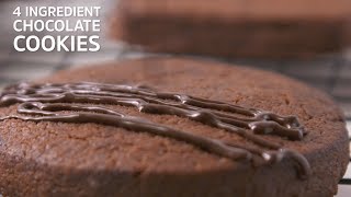 4 Ingredient Chocolate Cookies [upl. by Barker956]