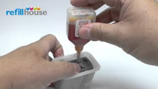 How to refill Canon CL41 CL51 Inkjet Cartridge  AutoRefill System [upl. by Lsiel]