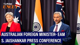 S Jaishankars attack at Canada during press conference with Australian Foreign Minister Full [upl. by Arman]