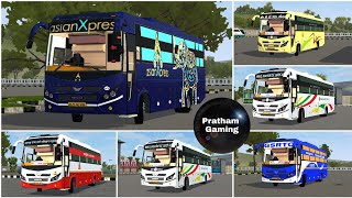 🔥Veera V7 Bus Mod Skin Pack 2 🔥 AC Sleeper Bus Mod Liverys 🔥 [upl. by Cleon]