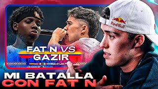 GAZIR REACCIONA A SU BATALLA CONTRA FAT N EN LA FINAL INTERNACIONAL DE RED BULL [upl. by Elleinnod]